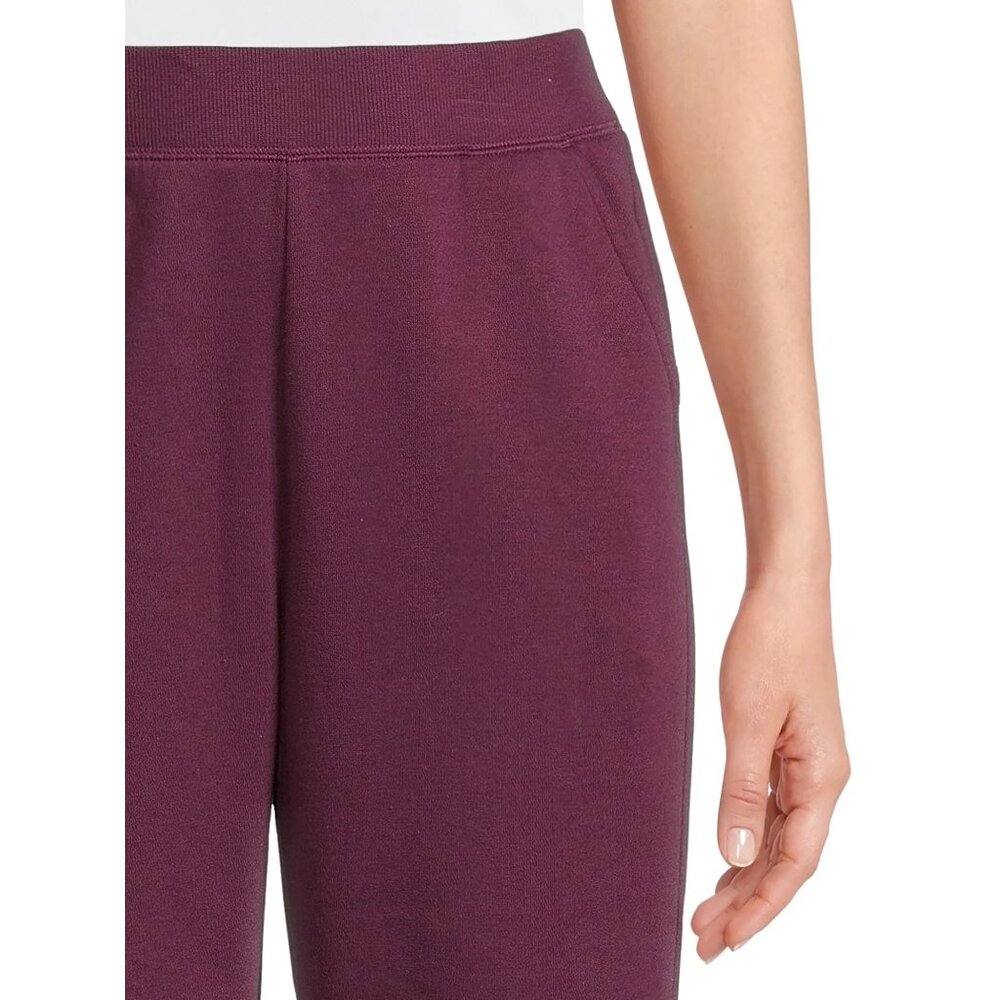 Athletic Works Women's Fleece Cinch Pants Purple Eggplant Size XXL 20 - Picture 5 of 12